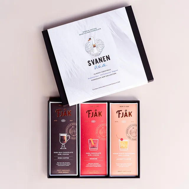 Fjak Sjokolade Cocktail Collection Svanen čokoláda dárková sada