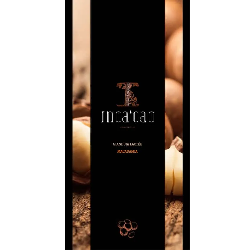 Incacao Gianduja Lactée mléčná čokoláda Macadamia