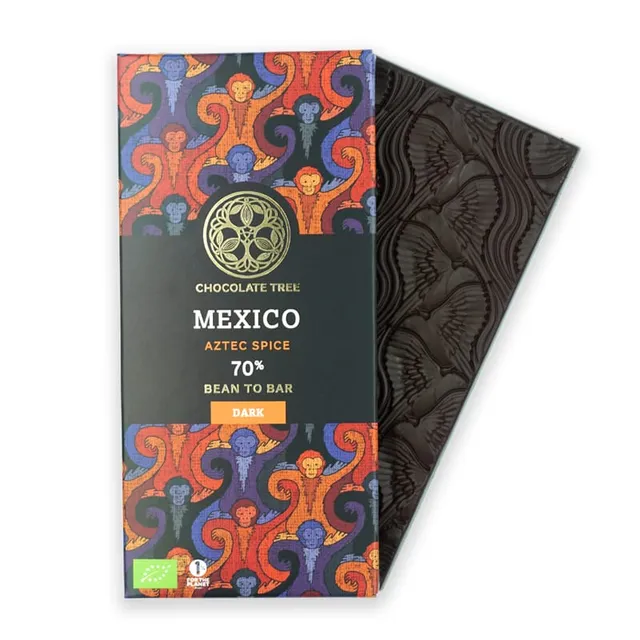 Chocolate Tree Mexico Aztec Spice 70% hořká čokoláda s chilli