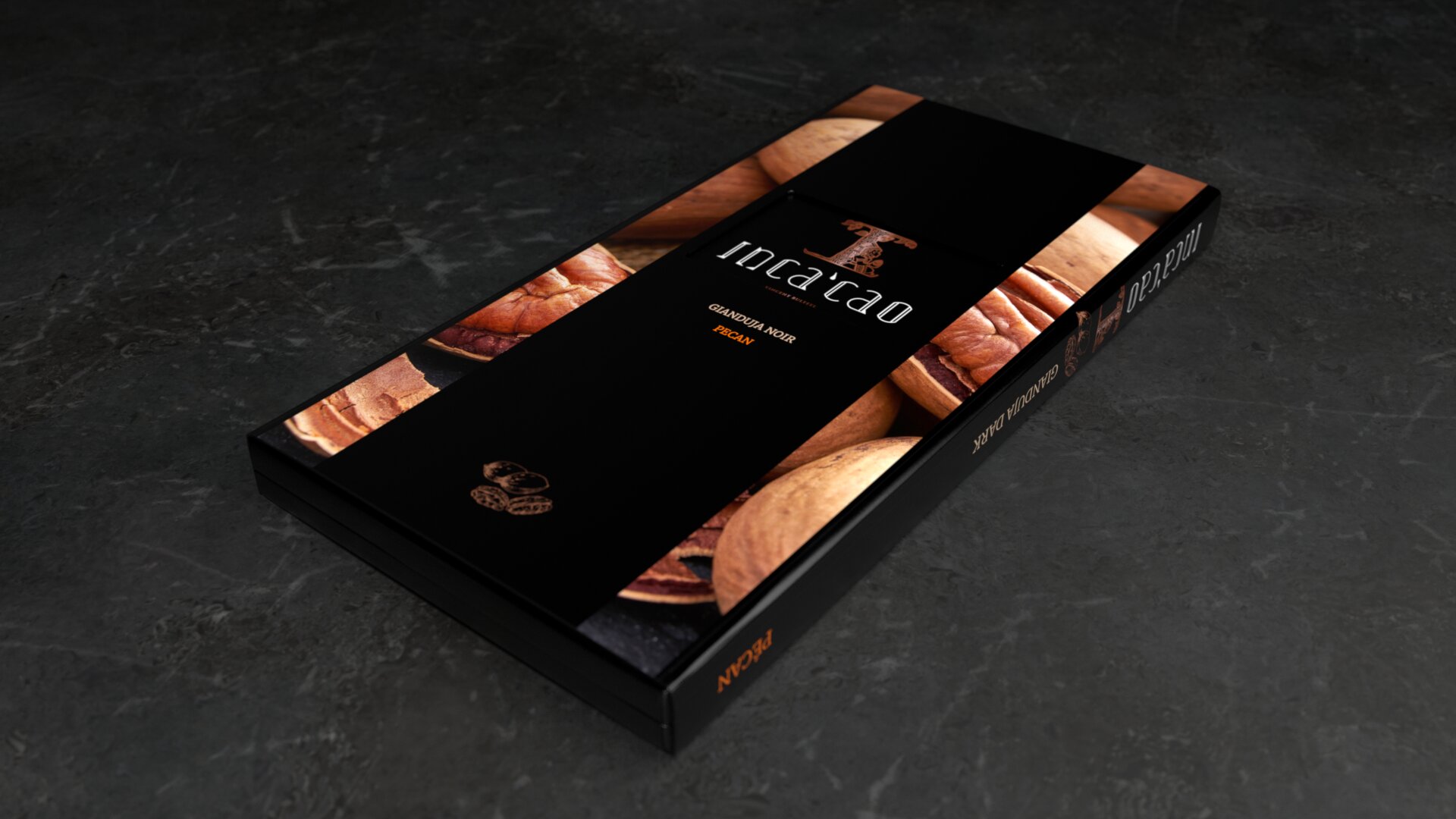 Incacao Gianduja Dark čokoláda Pécan 30 % pekanů