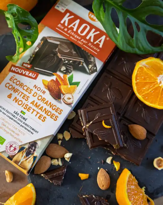 Kaoka horka cokolada pomeranc mandle 10x180 g
