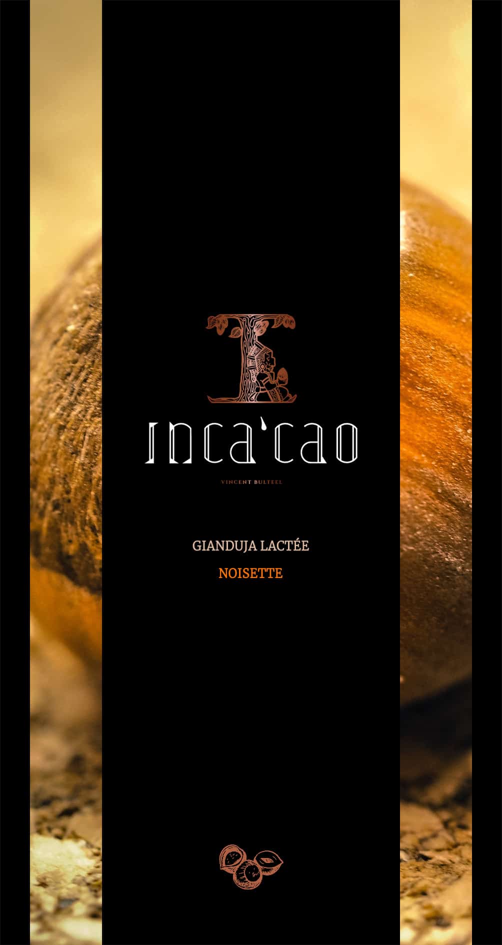 Incacao Gianduja Lactée Piemonte Noisette mléčná čokoláda lískový ořech