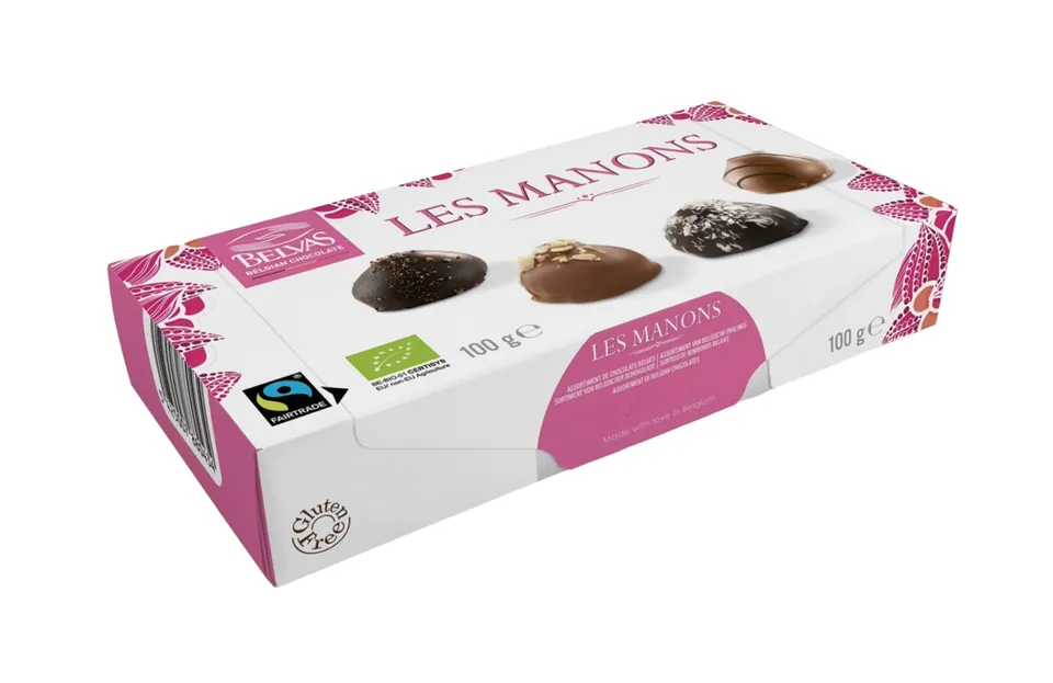 Belvas Les Manons pralinky 100 g 4 druhy bez lepku