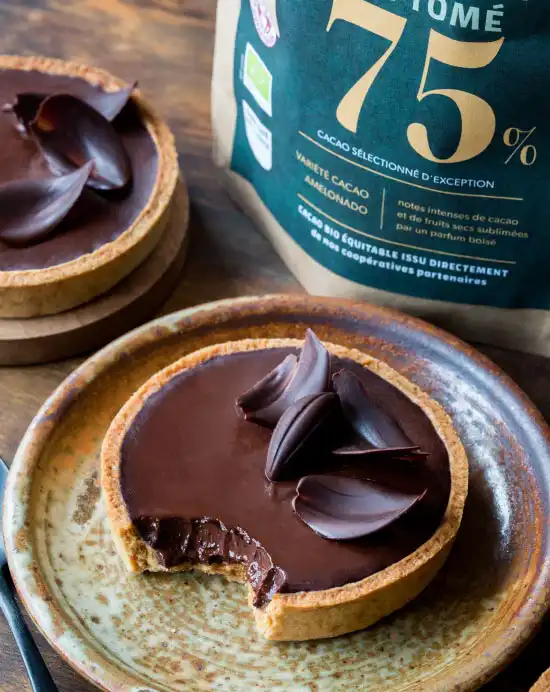 Kaoka São Tomé 75% hořká čokoláda na vaření 1 kg