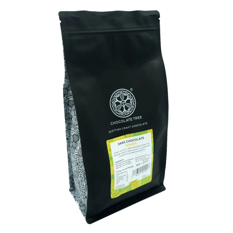 Chocolate Tree Dark Ginger 1 kg zázvor v čokoládě hořká