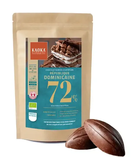 Kaoka hořká čokoláda na vaření 72% 250 g Dominikánská republika
