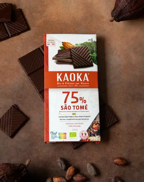 Kaoka hořká čokoláda 75% São Tomé