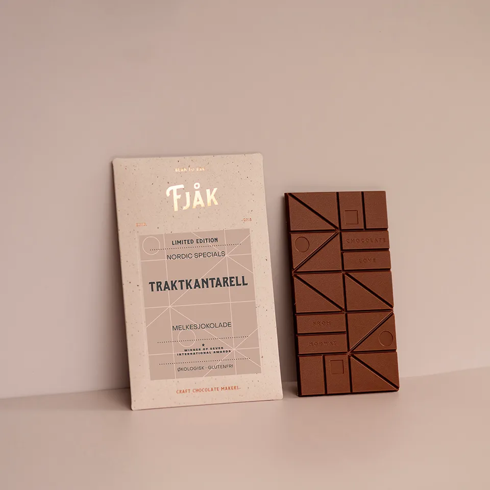 Fjak Sjokolade Wild Mushroom mléčná čokoláda s houbami