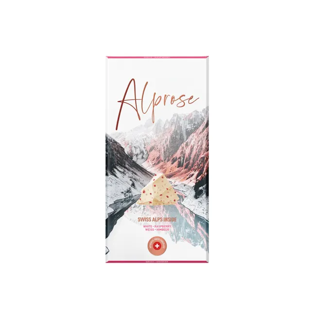 Alprose Raspberry bílá čokoláda malina