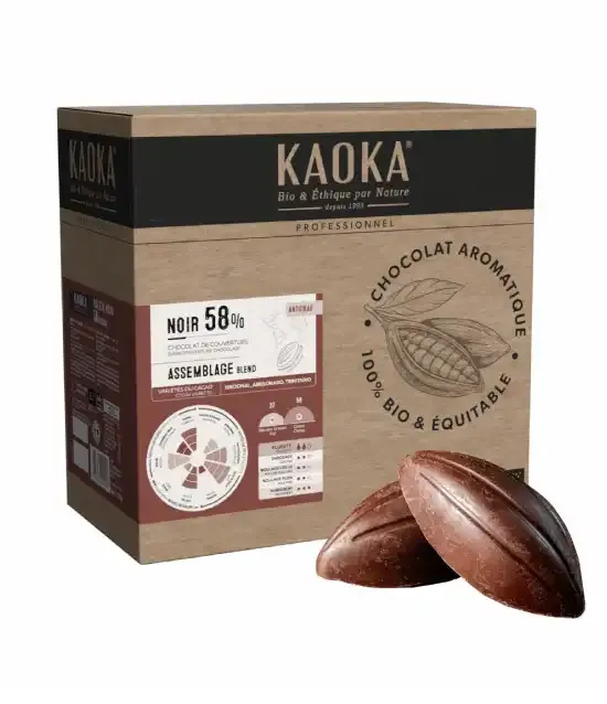 Kaoka Couverture 58% hořká čokoláda na vaření 5 kg