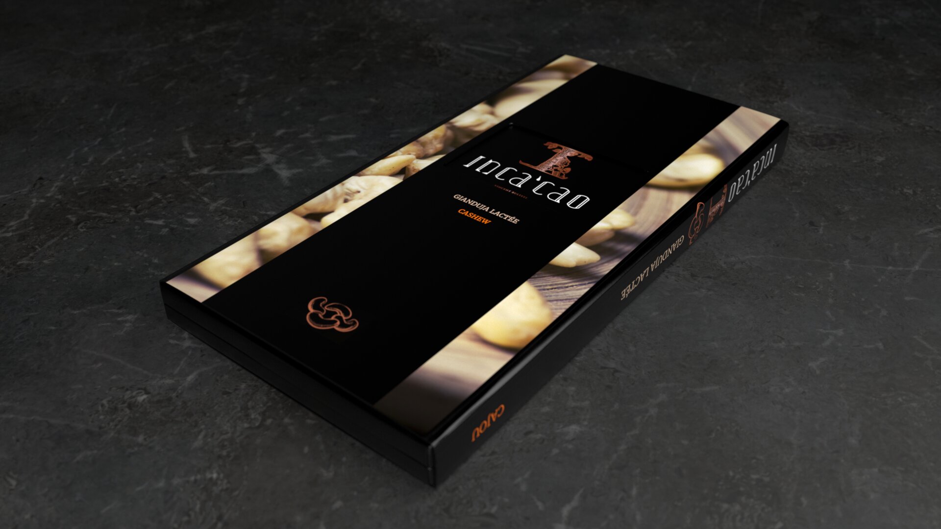 Incacao Gianduja Lactée Cajou kešu mléčná čokoláda
