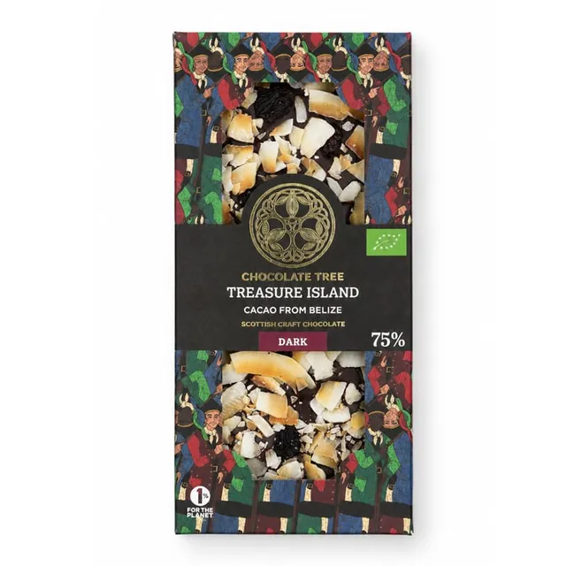 Chocolate Tree Treasure Island hořká čokoláda s rumem