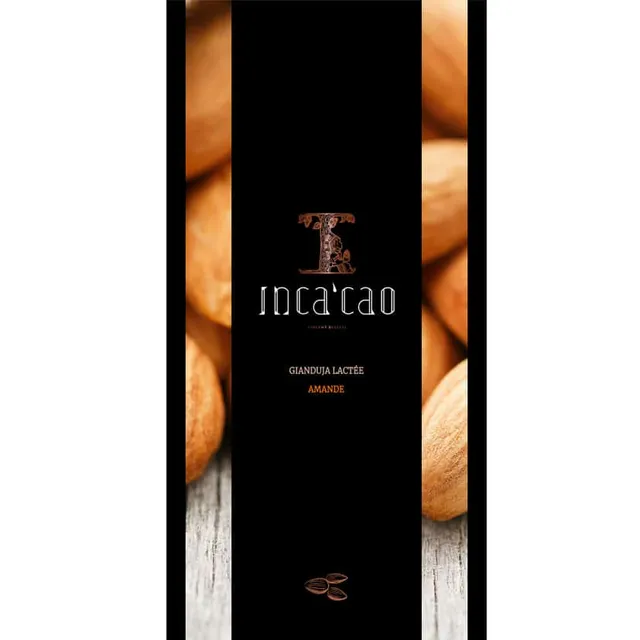 Incacao Gianduja Lactée Marcona Amande mléčná čokoláda mandle