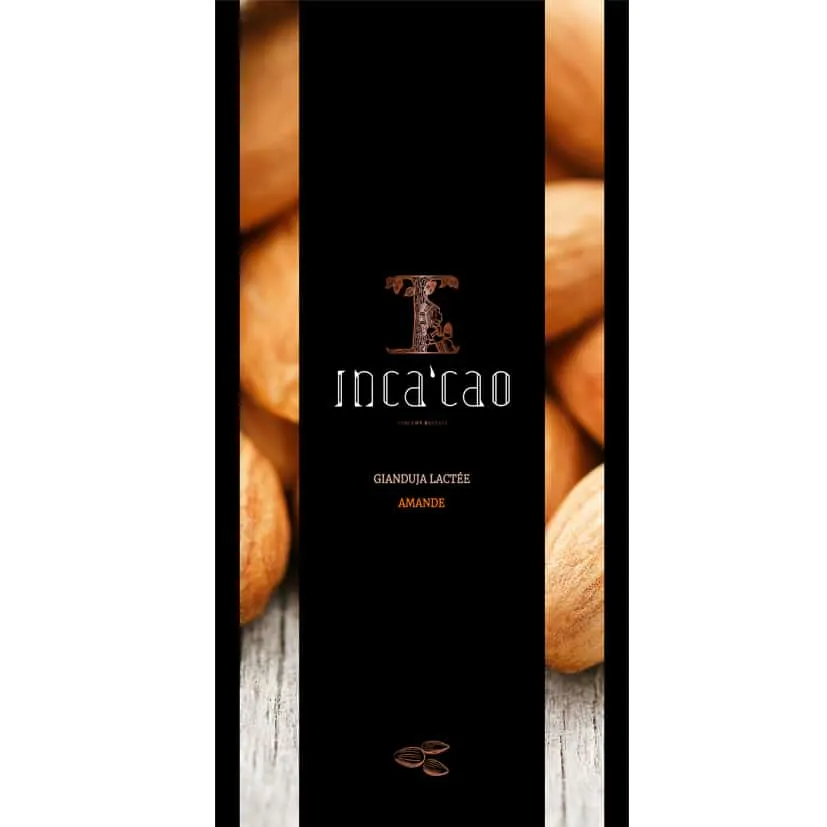 Incacao Gianduja Lactée Marcona Amande mléčná čokoláda mandle