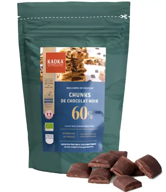 Kaoka 60% hořké čokoládové pecky 1 kg