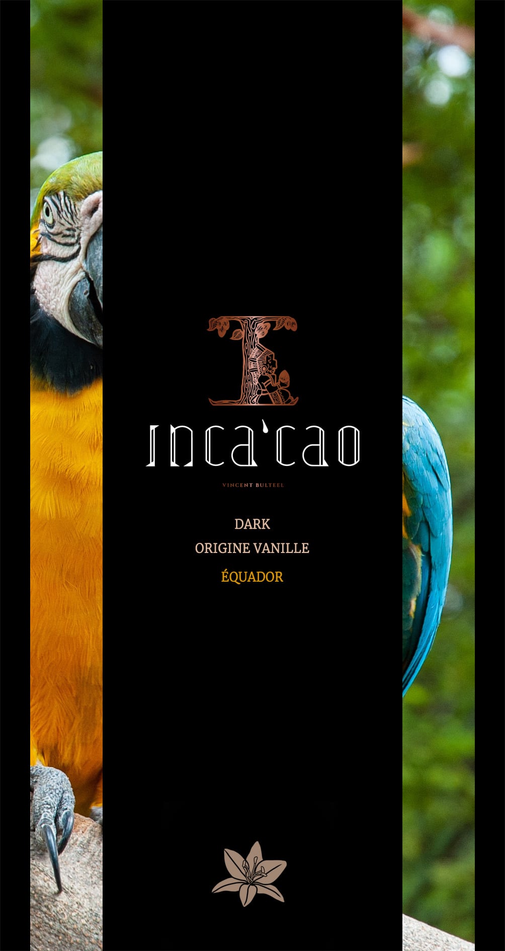 Incacao Origine Vanille mléčná čokoláda Ekvádor