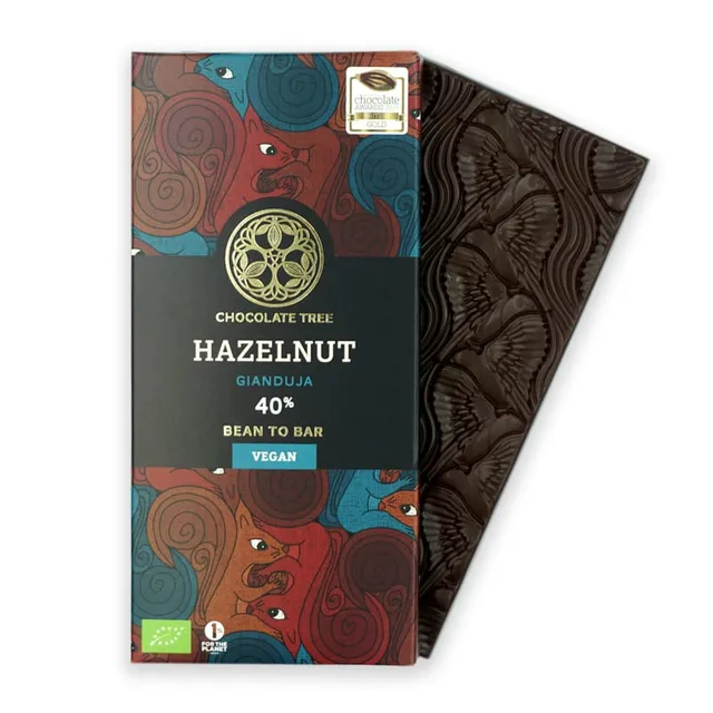 Chocolate Tree Hazelnut Gianduja 40% tabulka lísková