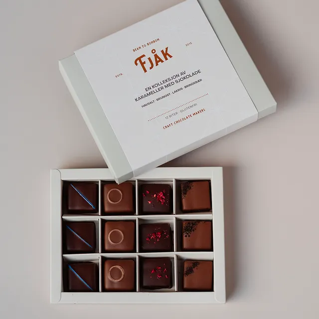 FJAK Sjokolade Caramels 12ks karamely v čokoládě