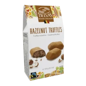 Belvas Hazelnut truffles 100 g hořká 72 %