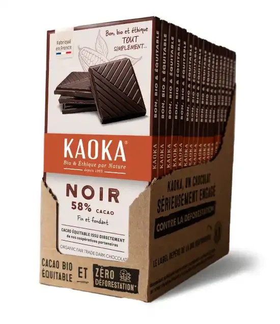Kaoka Simply 58% hořká čokoláda 17 tabulek