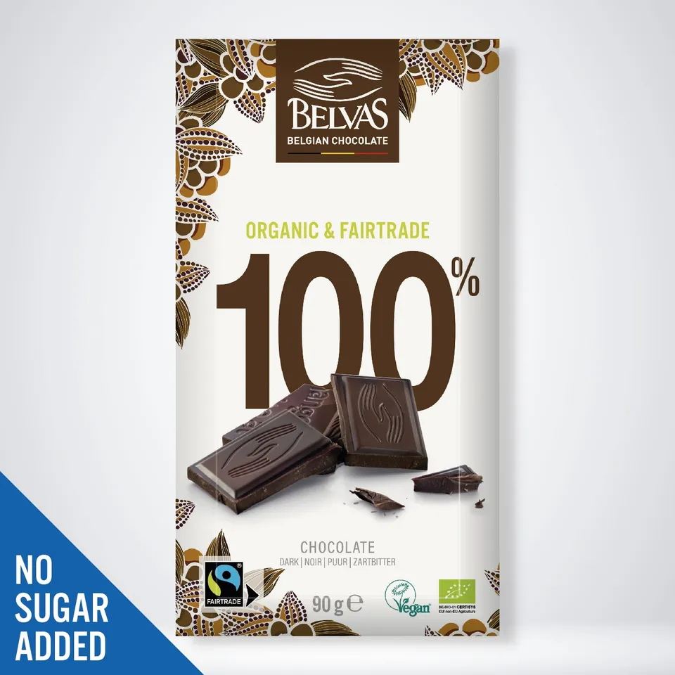Belvas hořká čokoláda 100% Peru Piura bez cukru