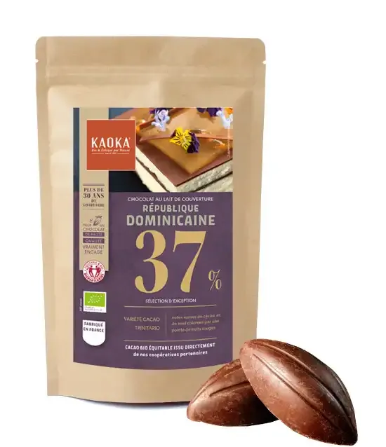 Kaoka mlecna cokolada na vareni 37% 250 g