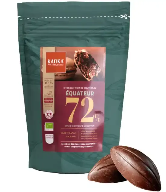 Kaoka Couverture 72% hořká čokoláda Ekvádor 1 kg
