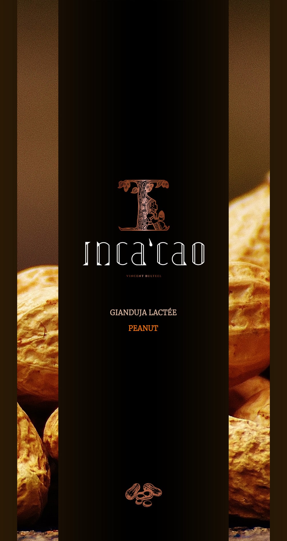 Incacao Gianduja Lactée Peanut mléčná čokoláda 30% arašídy