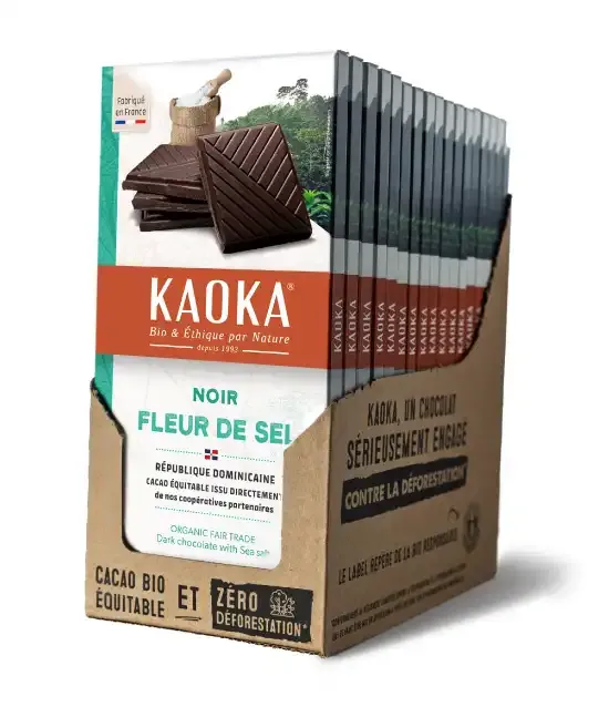 Kaoka horka cokolada 70% morska sul 17 ks