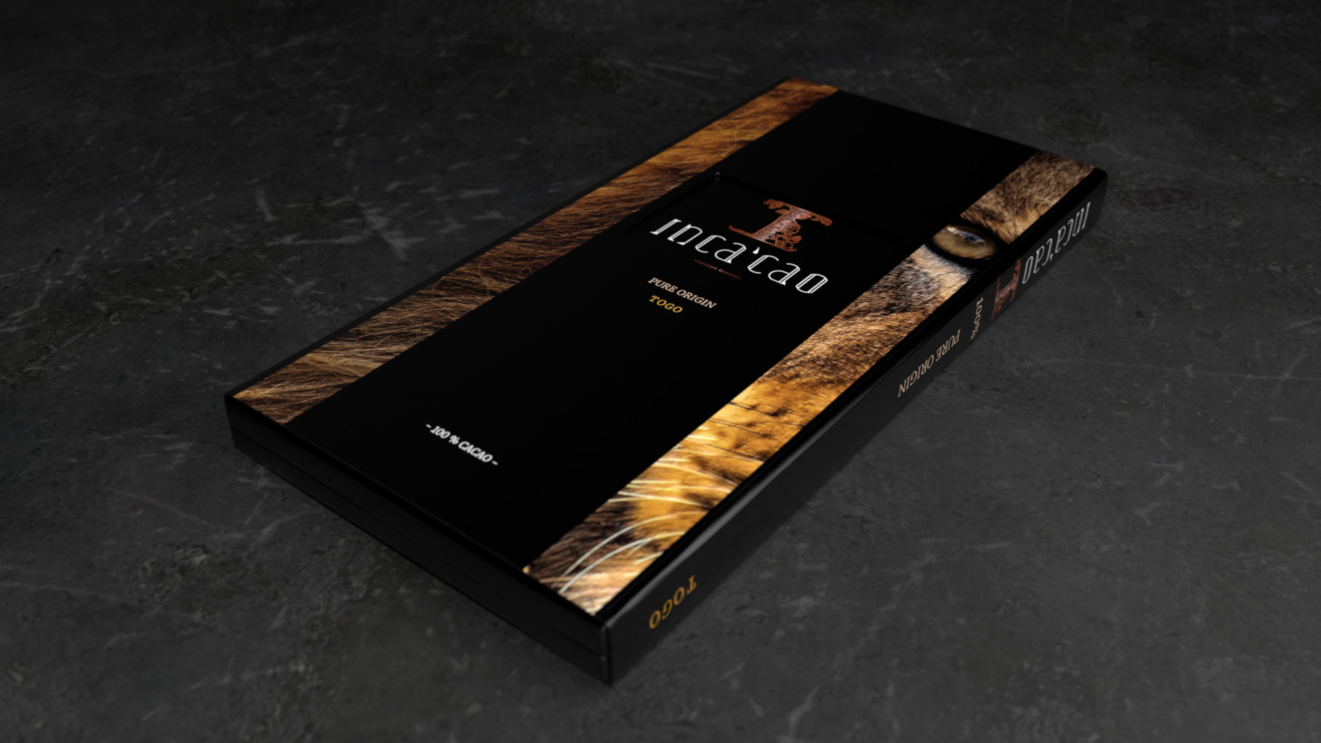 Incacao Origine Pure 100% Togo hořká čokoláda 100 % kakaa