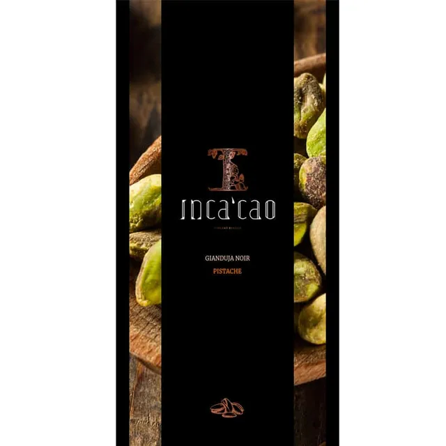 Incacao Gianduja Dark čokoláda Bronte Pistache 20%