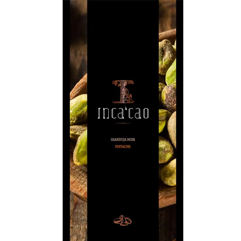 Incacao Gianduja Dark čokoláda Bronte Pistache 20%