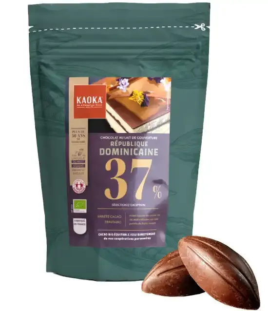 Kaoka 37% mléčná čokoláda na vaření 1 kg