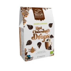 Belvas Hot Chocolate Drops horká čokoláda 120 g 72% kakaa