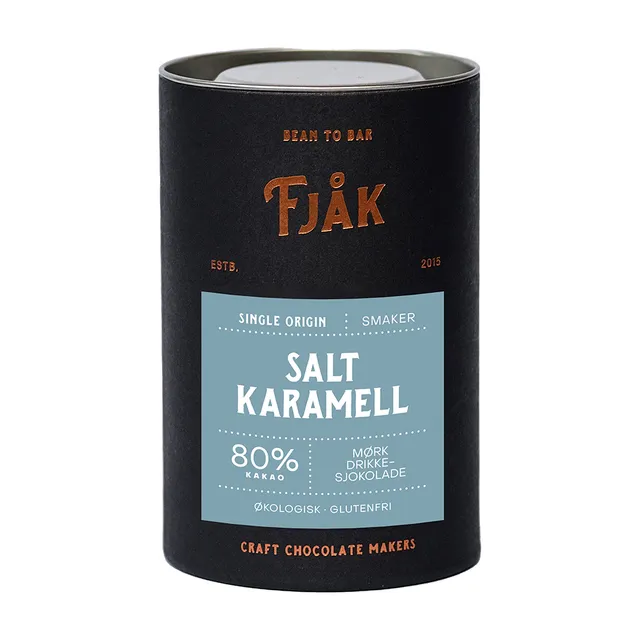 Fjåk Sjokolade Salt caramel pitná čokoláda na vaření