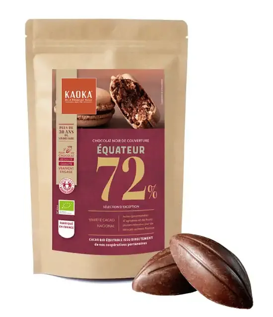 Kaoka Equateur 72% čokoláda na vaření 250 g