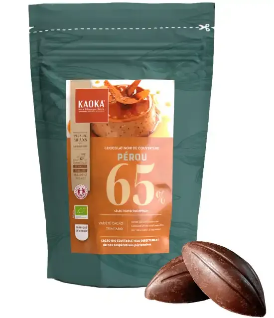 Kaoka Couverture 65% hořká čokoláda Peru 1 kg