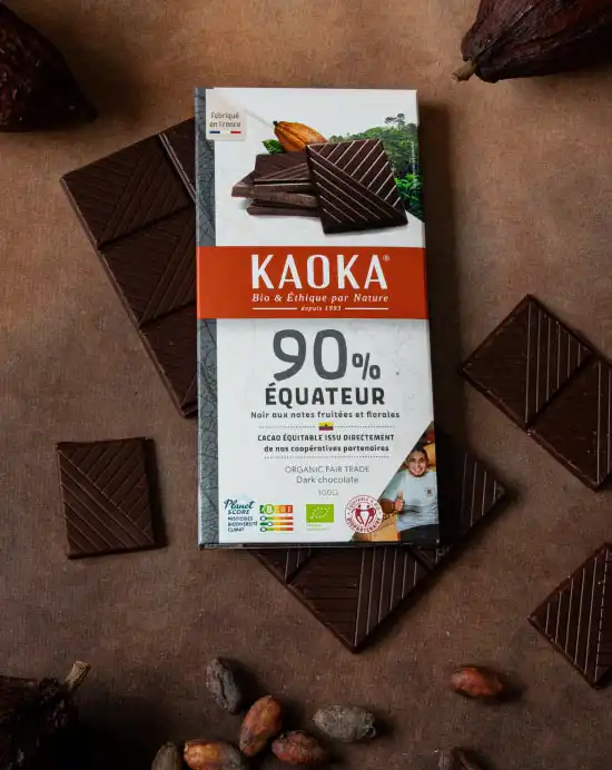 Kaoka Pure Origine Ekvádor 90% hořká čokoláda 17 ks
