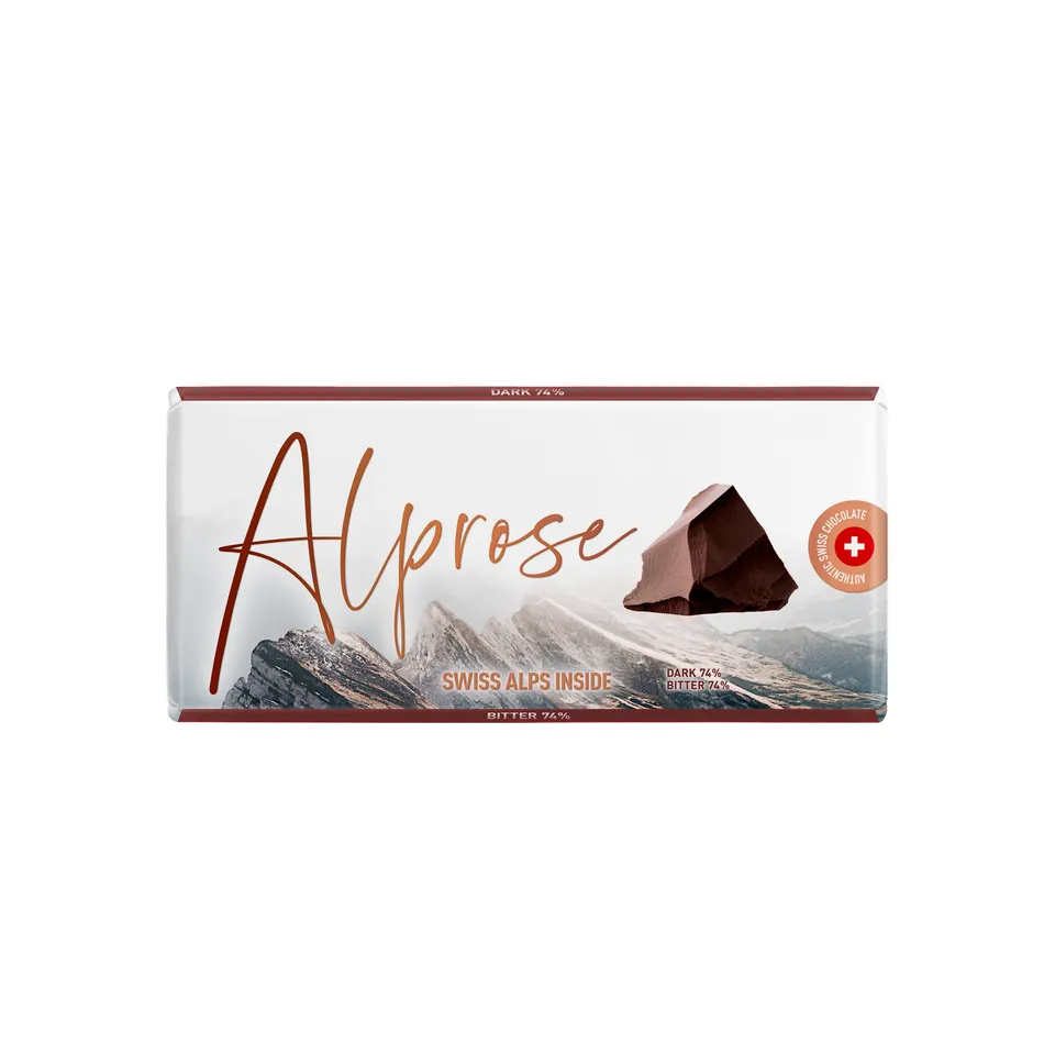 Alprose Dark 74% hořká čokoláda 100 g 74% kakaa