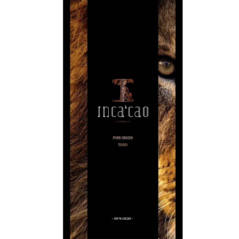 Incacao Origine Pure 100% Togo hořká čokoláda 100 % kakaa