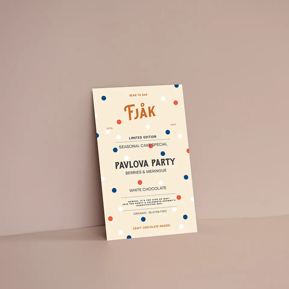 FJAK Sjokolade Pavlova Party čokoláda s ovocem