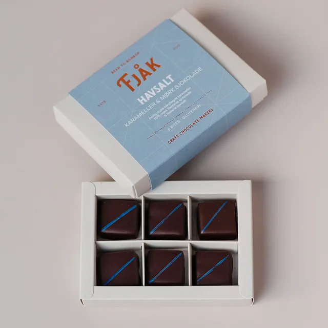 FJAK Salt Caramels 70% hořká čokoláda Tanzanie