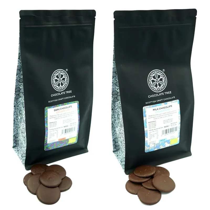 Chocolate Tree Button Subscription čokoládové knoflíky předplatné bio