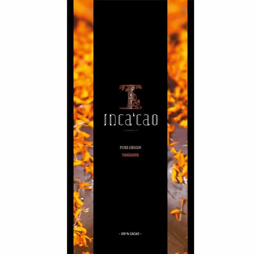 Incacao Origine Pure 100% Tanzanie hořká čokoláda 100% kakaa