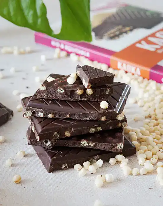 Kaoka 70% hořká čokoláda quinoa křupavá