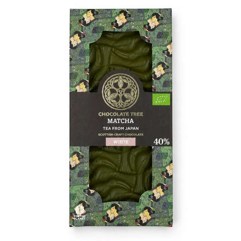 Chocolate Tree Matcha bílá čokoláda japonský čaj