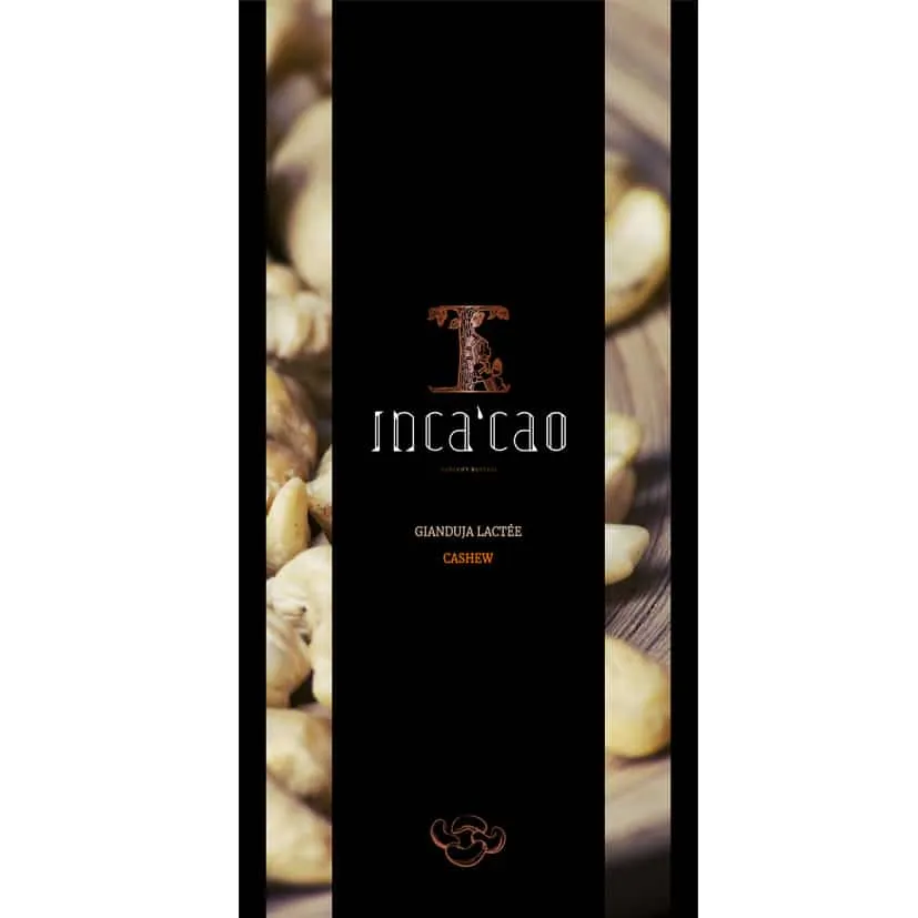 Incacao Gianduja Lactée Cajou kešu mléčná čokoláda