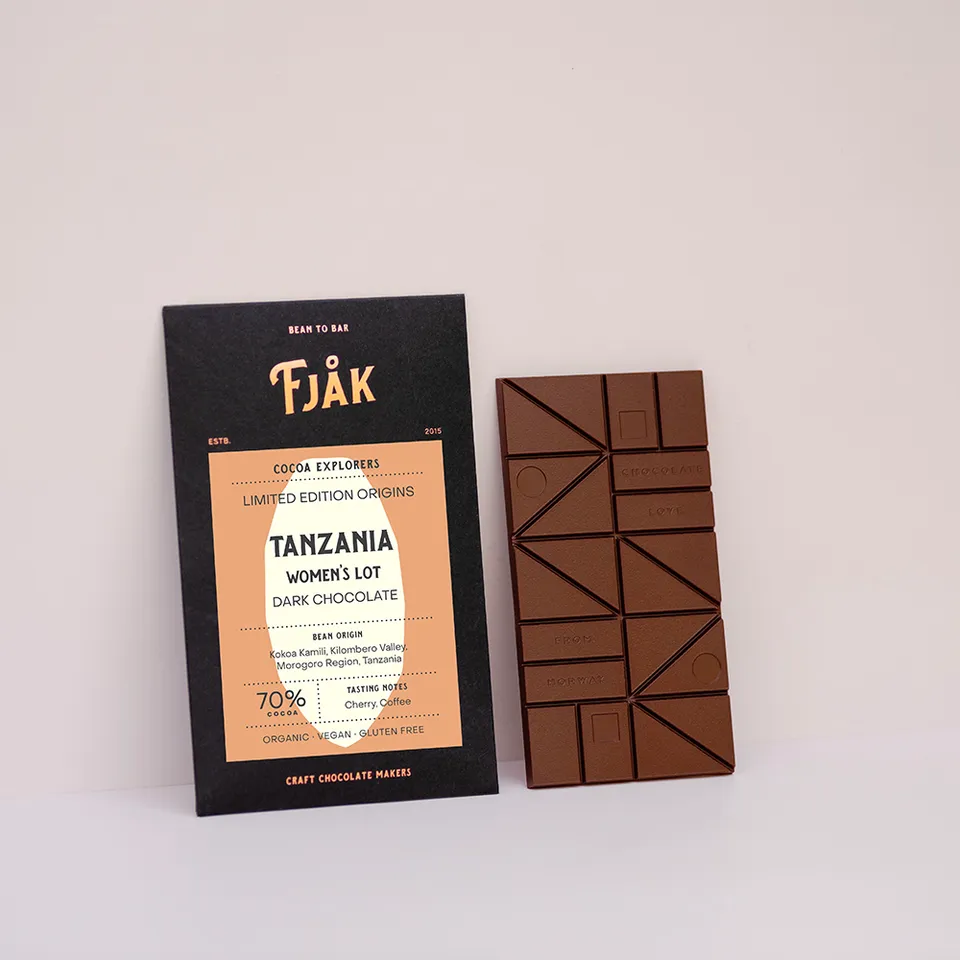 Fjåk Tanzania Women's Lot hořká čokoláda 70%
