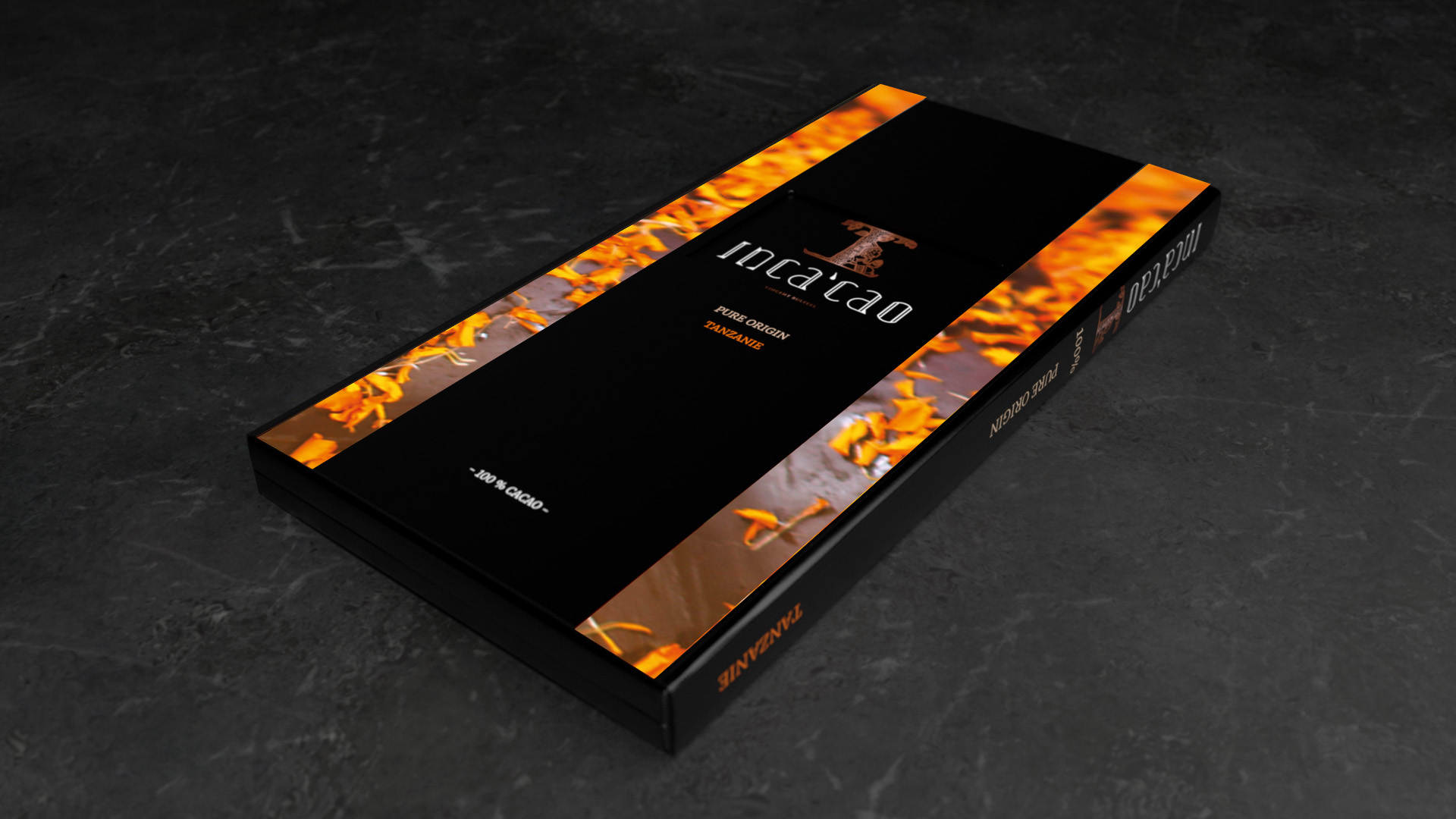 Incacao Origine Pure 100% Tanzanie hořká čokoláda 100% kakaa
