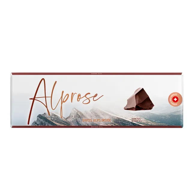Alprose Tablets Dark 74% čokoláda 300 g hořká